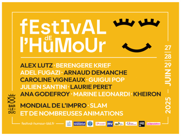 Vos places pour le festival de l’humour à Bar-Le-Duc