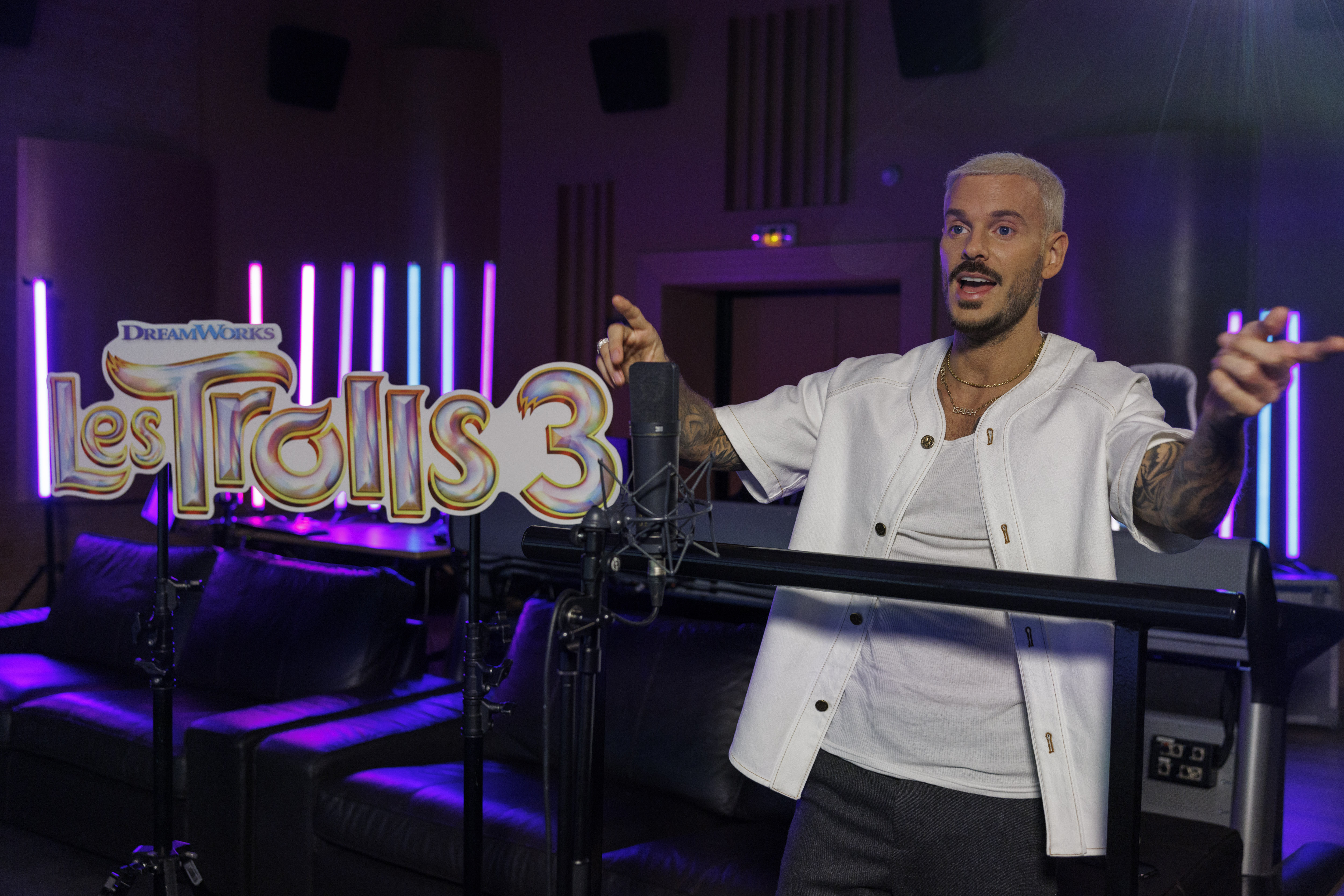 Matt Pokora double Branche en français dans "Les Trolls 3".
