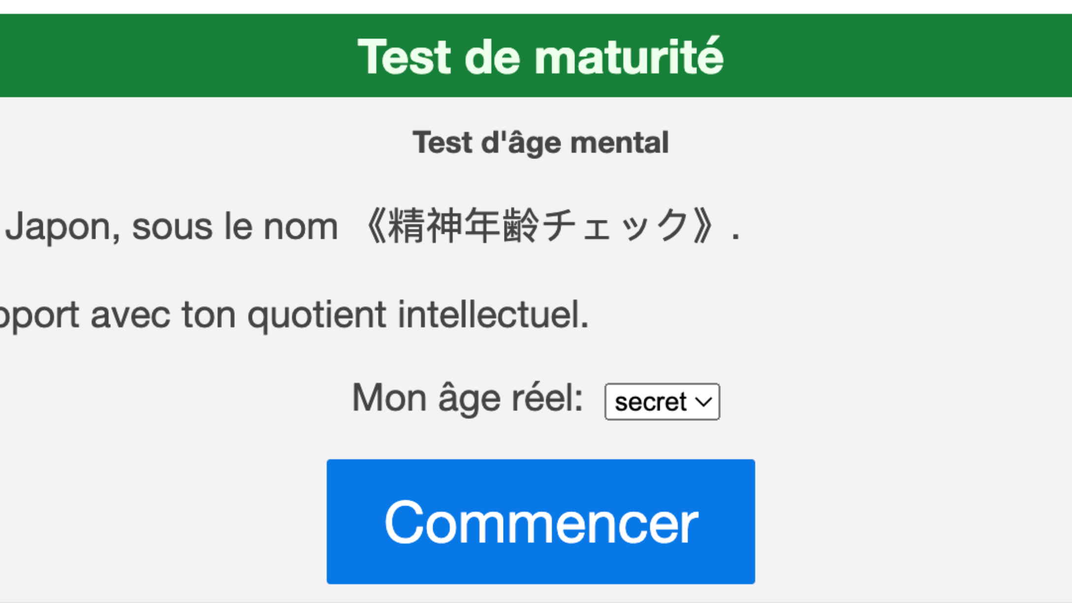 Quel âge avez-vous dans la tête ? On a testé pour vous le test de...