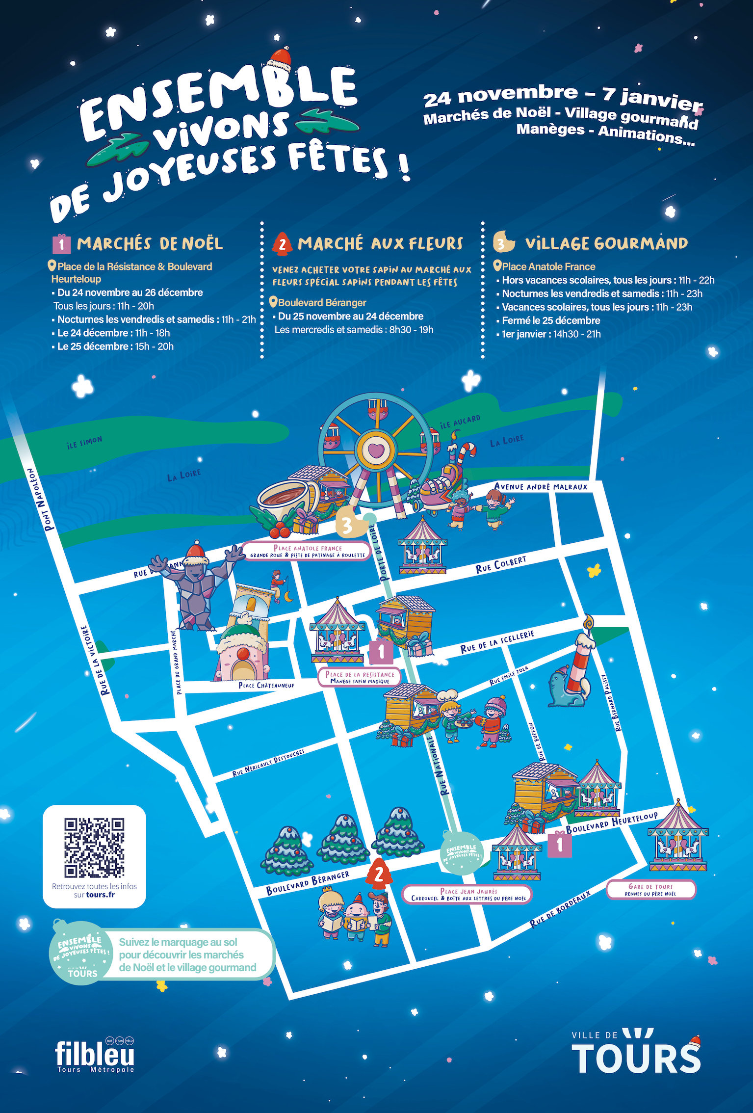 plan Tours Noël