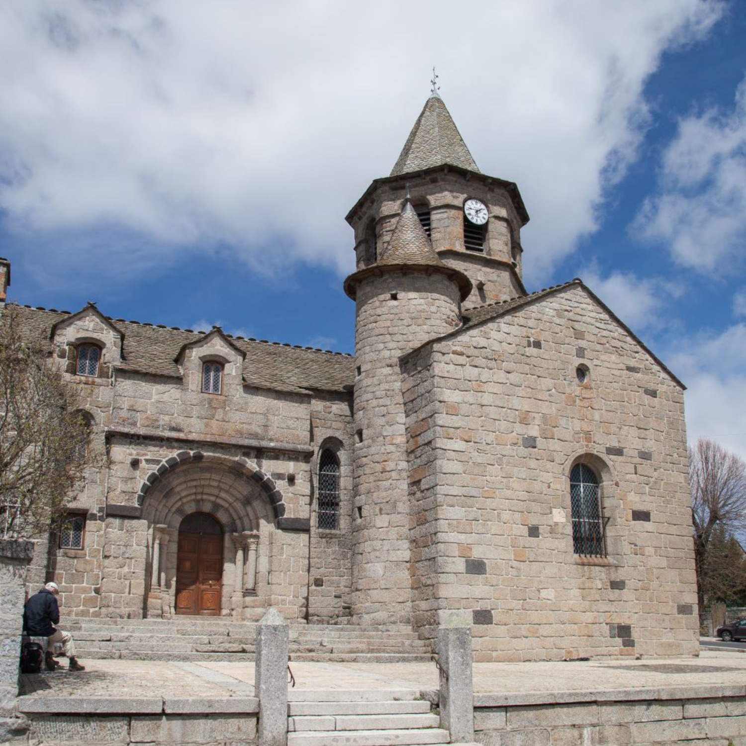 cpa 48 - SAINT CHÉLY d'APCHER (Lozère) Vue générale en 1904 CHEMIN de