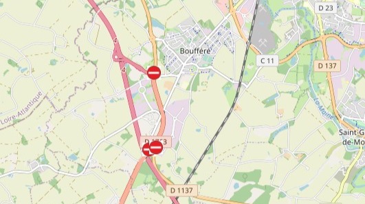 Vendée : de gros travaux débutent ce lundi près de Montaigu-Vendée