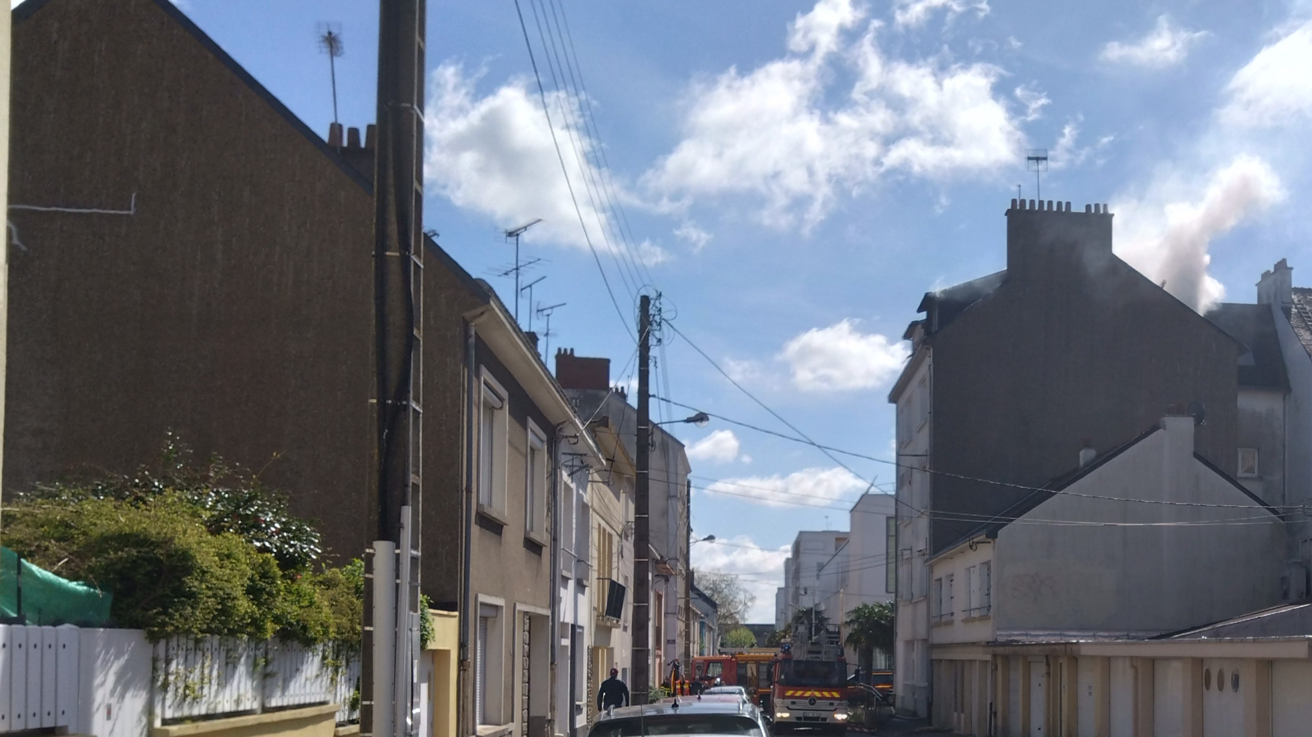 Un incendie dans le centre-ville de Saint-Nazaire