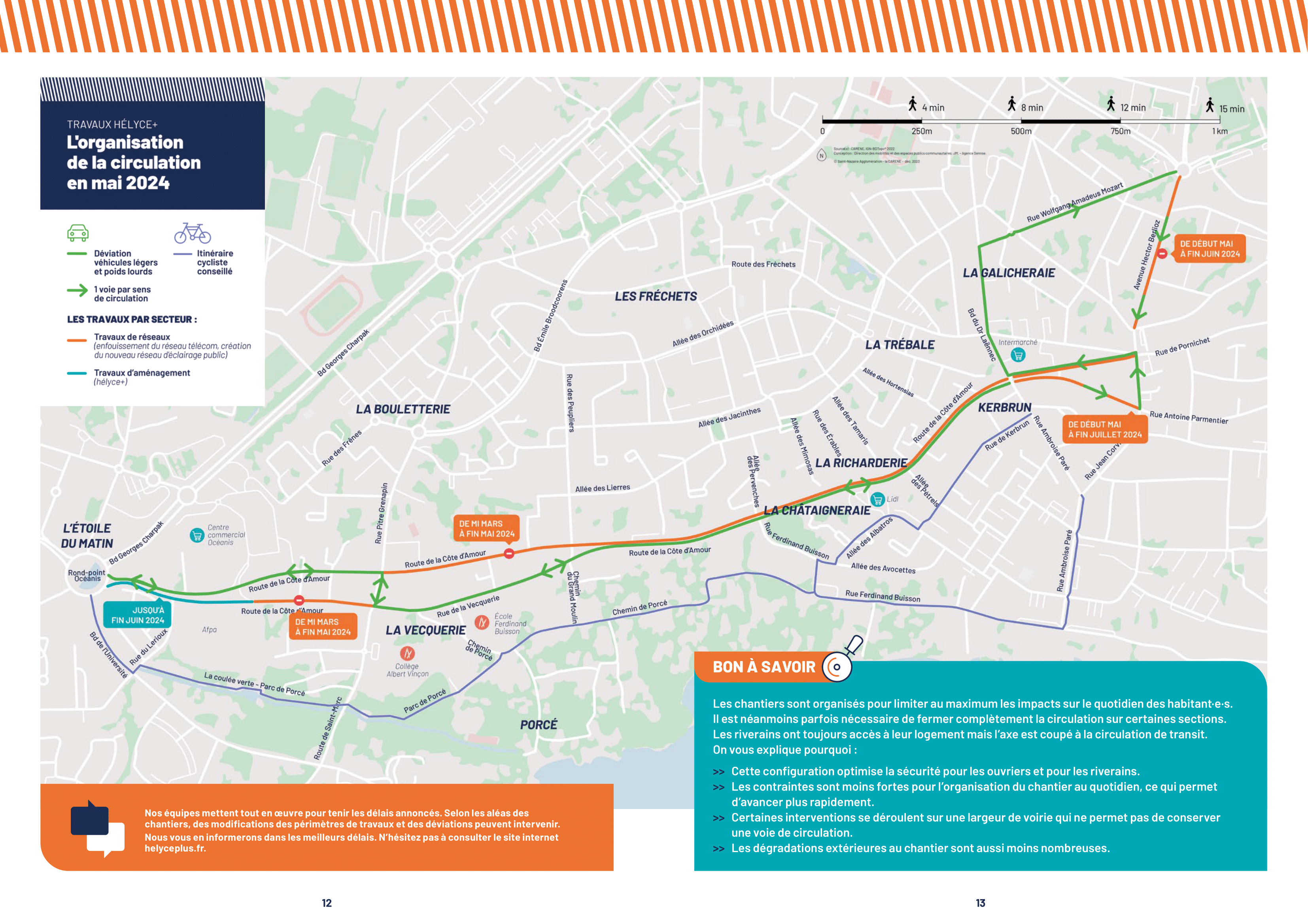 Les déviations en mai 2024