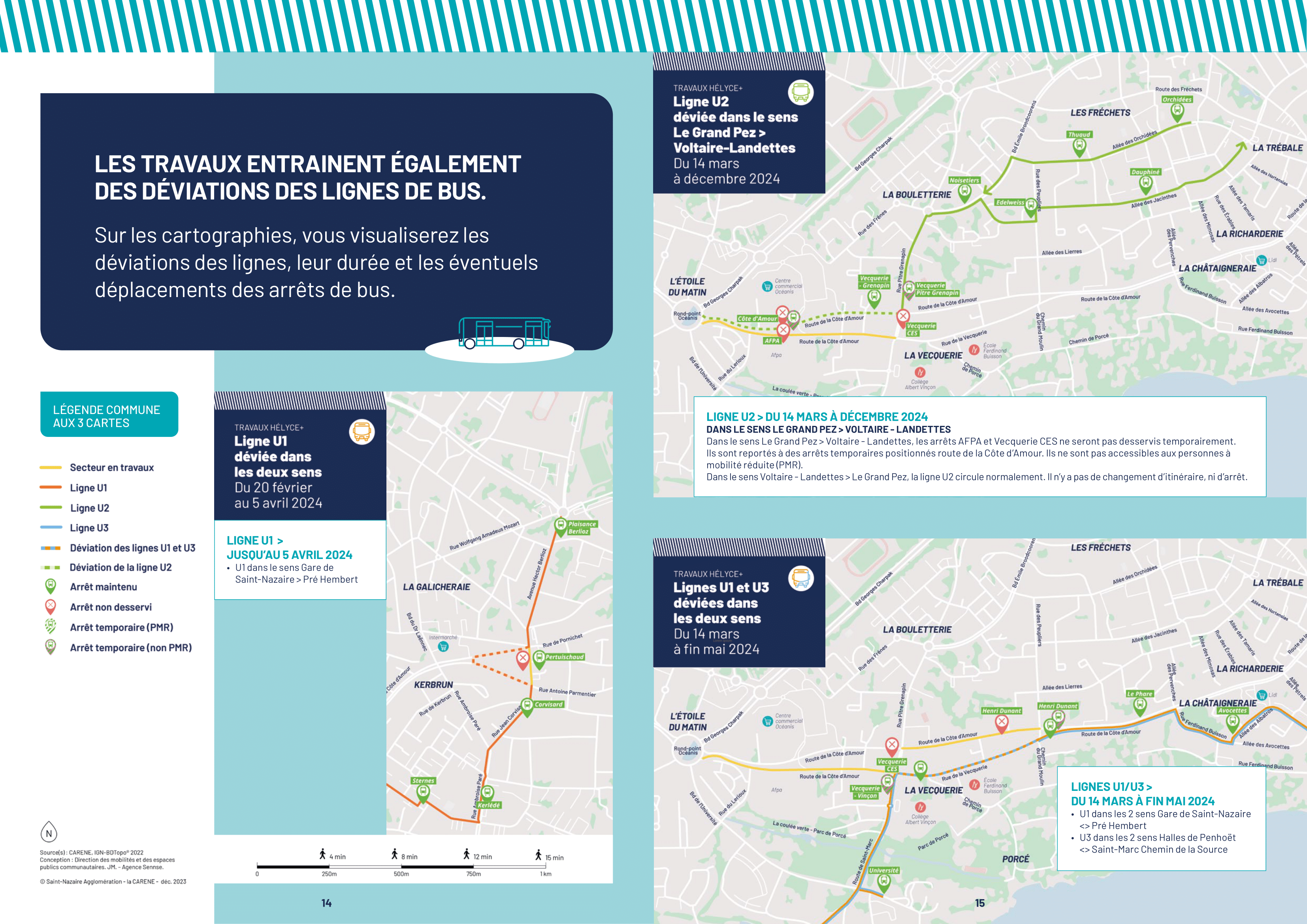 Les déviations de bus