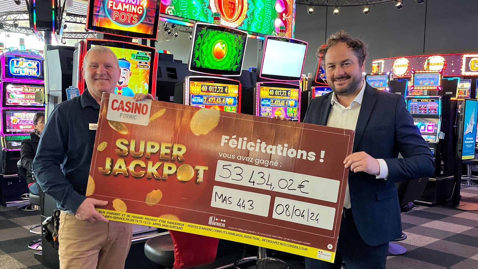 Pornic : une cliente remporte le jackpot au Casino