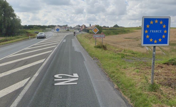 Frontière franco belge Bettignies