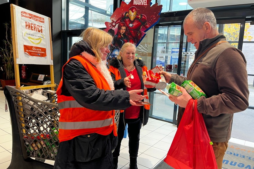 Les bénévoles de la Banque Alimentaire mobilisés tout au long du...