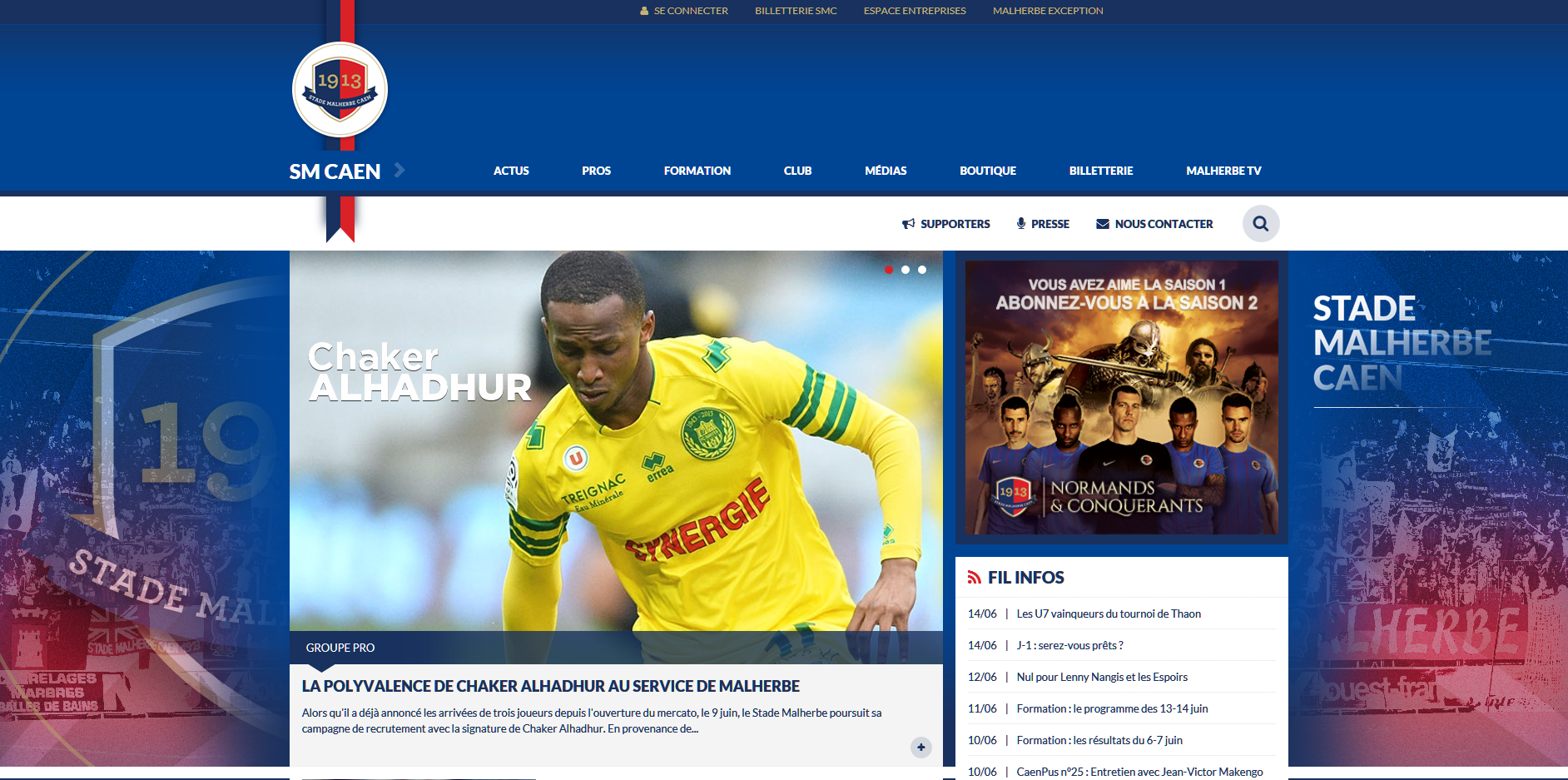 Chaker Alhadhur rejoint Vincent Bessat à Caen !